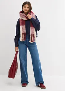 Jeans i Straight modell med ekologisk bomull och Mid Waist, bonprix