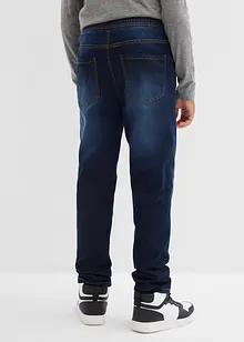 Jerseyfodrade dra på-jeans, Regular Fit, Straight, bonprix