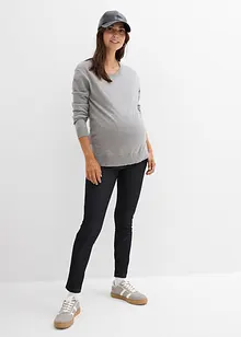 Stretchiga mammaleggings med jeanslook, bonprix