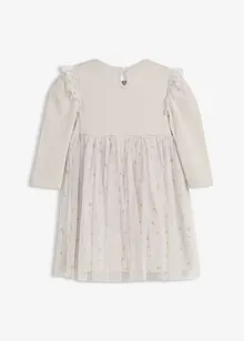 Långärmad body och klänning för bebisar, bonprix