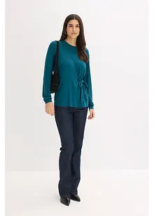 Långärmad topp av mjuk viskosmix, bonprix