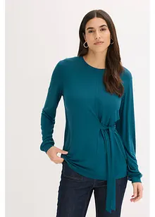 Långärmad topp av mjuk viskosmix, bonprix
