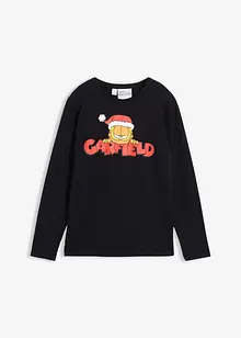 Långärmad T-shirt i bomull med juligt katten Gustaf-motiv, Garfield