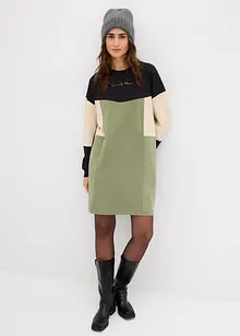 Trikåklänning i bomull, bonprix