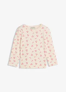 Långärmad topp i ekologisk bomullsmix, bonprix