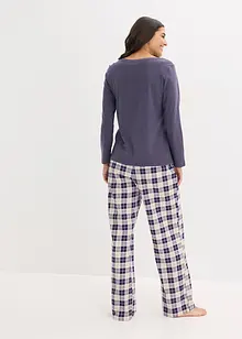 Pyjamas med flanellbyxa, bonprix