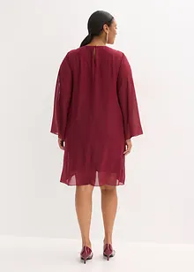 Chiffongklänning med strassapplikation, bonprix