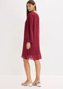 Chiffongklänning med strassapplikation, bonprix