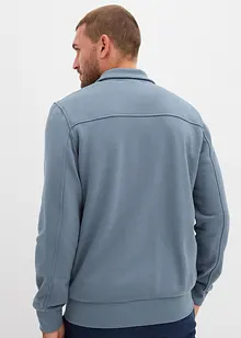 Sweatjacka i materialmix, bonprix