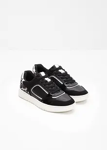 Sneakers med djurmönstrade detaljer, bonprix