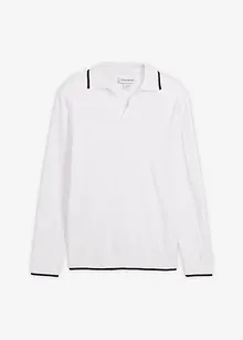 Finstickad tröja med kontrasterande detaljer, bonprix