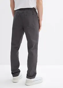 Stretchig dra på-byxa, normal passform, raka ben, bonprix