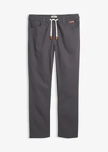 Stretchig dra på-byxa, normal passform, raka ben, bonprix