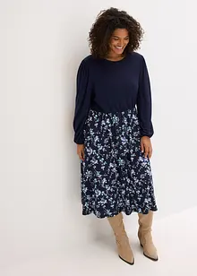 Jerseyklänning i viskosmix, bonprix