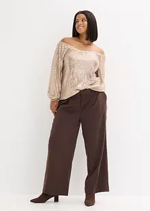 Singoallatopp i oversizemodell med paljetter, bonprix