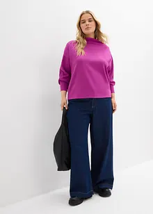 Oversizeweatshirt i mjuk och stabil trikå, bonprix