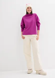 Oversizeweatshirt i mjuk och stabil trikå, bonprix