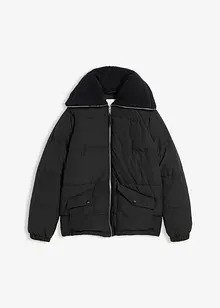 Quiltad jacka med teddykrage, bonprix