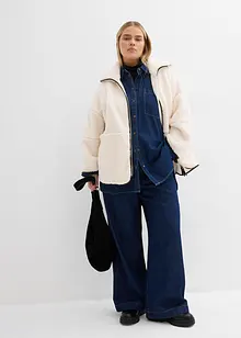 Oversizejacka av teddyfleece, bonprix