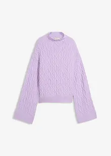 Flätstickad tröja, bonprix