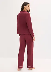 Pyjamas i bomull med knappslå, bonprix