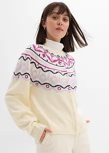 Lusemönstrad oversizecardigan, bonprix