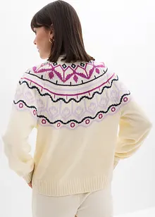 Lusemönstrad oversizecardigan, bonprix