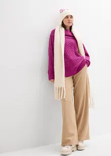 Tröja med flätmönster, bonprix