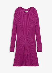 Stickad miniklänning av mjuk viskosmix, bonprix