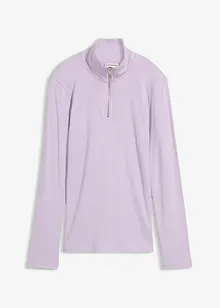 Ribbstickad topp av mjuk viskosmix, bonprix