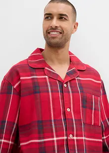 Flanellpyjamas i mjuk bomull med presentpåse, bonprix