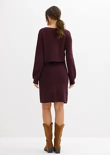 Mammatröja och mammakjol i stickat material (2 delar), bonprix