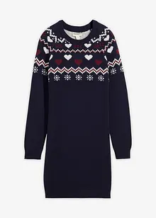 Stickad klänning, bonprix