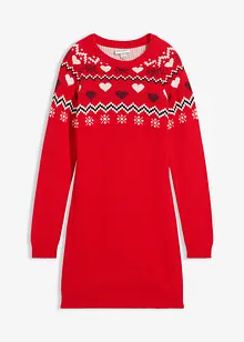 Stickad klänning, bonprix