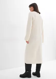 Ribbstickad klänning, bonprix