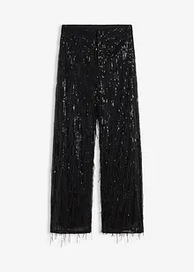 Byxa med paljettfransar, bonprix