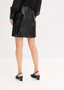 Minikjol med paljetter, bonprix