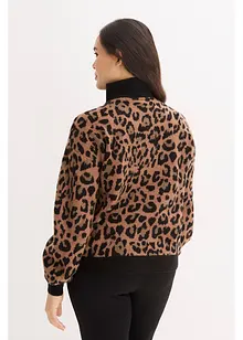 Tröja med krage och dragkedja, bonprix