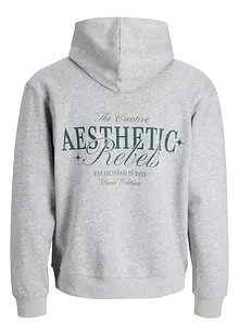 JJ REBEL-luvtröja med tryck på ryggen, J&J Rebel