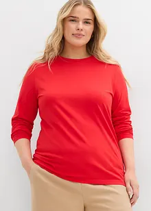 Långärmad topp med ren ekologisk bomull (2-pack), bonprix