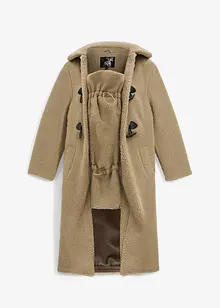 Mammakappa med babyficka i teddyfleece, bonprix