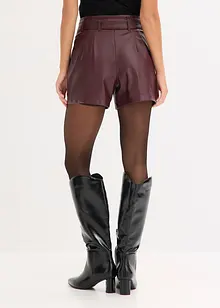 Shorts i skinnimitation, med skärp, bonprix