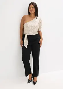 Jumpsuit med paljetter, bonprix