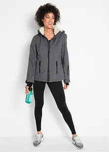 Vattentät funktionsjacka med teddypäls, bonprix