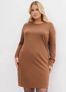 Jerseyklänning av bomull med stretch (2-pack), bonprix