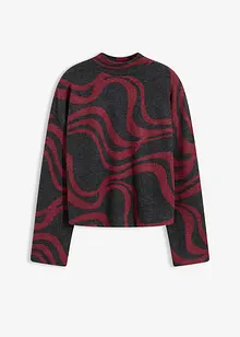 Mjuk ribbstickad topp, bonprix