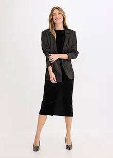 Midiklänning i mjuk sammet, bonprix