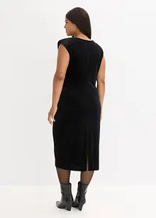 Midiklänning i mjuk sammet, bonprix