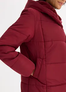 Täckjacka med besättning i fuskpäls, bonprix