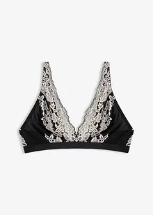 Bralette av tvåfärgad spets, bonprix